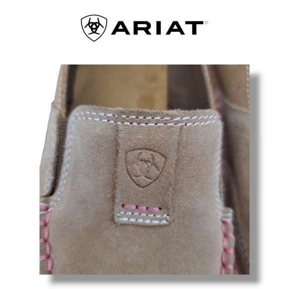 Ariat Cruiser Dirty Taupe Suede Leather Loafers Slip-On Shoes Women's 8 - Picture 12 of 13